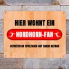 Hier wohnt ein Nordhorn-Fan Metallschild XXL in 28x38 cm Produktbild-Vorschau 2