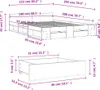 vidaXL Rám postele se zásuvkami bílý 150x200 cm materiál na Náhled obrázku produktu 7