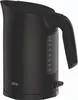 A black Braun electric kettle is shown against a white background. Produktbild-Vorschau