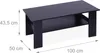 Table basse Relaxdays, dimensions : 43,5 x 100 x 50 cm, Voir les images du produit 4