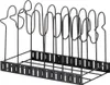 A black metal kitchen organizer for pots and pans, shown against a white background. Anteprima dell’immagine prodotto