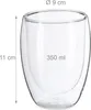 Relaxdays Latte Macchiato Gläser, 6er Set, doppelwandiges Produktbild-Vorschau 4