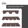 DAPRONA 20x Bitumen Dachschindeln Hexagonal Braun 1 m x 32 Produktbild-Vorschau 6