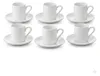 Sada 6 ks – Šálka Mini 70 ml – Mliečna biela, porcelán, by Náhľad obrázku produktu 1