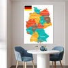 MuchoWow® Poster Bunte Deutschlandkarte 90x120 cm - Produktbild-Vorschau 5