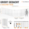 ELONEO Kachelbeschermrooster, 75 cm hoog, metalen Productafbeelding-voorbeeld 3