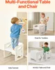 Kinder Montessori activiteitentafel, leersstoel set, hout, Productafbeelding-voorbeeld 6