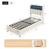 INONEFT Gestoffeerd bed 90x200 cm met USB-poort, Productafbeelding-voorbeeld 9