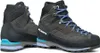 Zodiac Tech GTX Mountain Elite Schuhe für Damen von Scarpa; schwarz mit blauen Schnürsenkeln; ideal für Bergaktivitäten. Produktbild-Vorschau