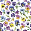 Tovaglioli 33x33 cm - Pansy all over Anteprima dell’immagine prodotto 1