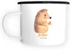 Mr. & Mrs. Panda Emaille Becher Igel Kuchenstück - Weiß - Produktbild-Vorschau 1