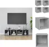 vidaXL TV-Schränke 4 Stk. Betongrau 37x35x37 cm Produktbild-Vorschau 1