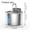 Katzenbrunnen Edelstahl 2,2 L – Automatischer Trinkbrunnen Produktbild-Vorschau 6