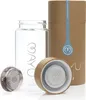 MAYU Glasflasche 100% Borosilikatglas, Deckel aus Bambus, Produktbild-Vorschau 3