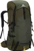 A green and olive green hiking backpack. Náhľad obrázku produktu