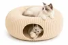 Katzen Tunnel Bett Katzenhöhle Kuschelbett Katzenhaus Höhle Produktbild-Vorschau 1