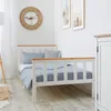 Homestyle4u 1842, Dřevěná postel 90x200 cm bílá, roštová Náhled obrázku produktu 5