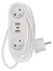 Przedłużacz listwowy biały 2 gniazda + 2xUSB A + USB C 2m Podgląd zdjęcia produktu 10