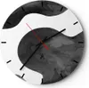 Wanduhr - Rund - Glasuhr - Abstraktion Form Figur - 30x30cm Produktbild-Vorschau 1