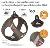 CURLI Postroj pro psy se sponou Manšestr Brown L, 8-13 kg Náhled obrázku produktu 21