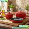Profi Gusseisen Topfset 3-teilig, Set aus Pfanne, Kochtopf Produktbild-Vorschau 8