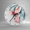Wanduhr - Rund - Glasuhr - Blume Eukalyptus Australier - Produktbild-Vorschau 3
