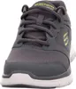 A close-up, front-facing view of a gray Skechers athletic shoe. Náhled obrázku produktu