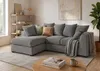 Ecksofa Links DIVERS 3-Sitzer Cord Grau 212x166 cm L Sofa Produktbild-Vorschau 4