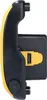 Side view of a black and yellow LED work light. Produktbild-Vorschau