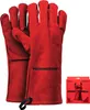 FEUERMEISTER® Grillhandschuh Leder Gr.10 rot 1Paar Produktbild-Vorschau 2
