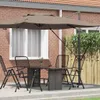 Roma Parasol Taupe 286 x 284 x 265 cm Aluminium und Produktbild-Vorschau 2