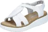 Rieker Damen Sandalen Keilsandaletten Modeschuhe weiß 38 Produktbild-Vorschau 17