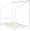 vidaXL Kinderbett Weiß 90x190 cm Massivholz Kiefer Produktbild-Vorschau 3