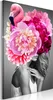 Italienischer Leinwand Leinwandbild - Flamingo Girl (1 Produktbild-Vorschau 1