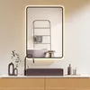 A modern bathroom vanity with a sink, faucet, and a lighted mirror above it. Anteprima dell’immagine prodotto