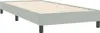 vidaXL Boxspringbett ohne Matratze Hellgrau 100x220 cm Samt Produktbild-Vorschau 3