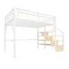 Lit mezzanine, 140 × 200 cm, structure en fer avec bande Voir les images du produit 9