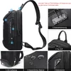 OKWISH Herren Diebstahlsichere Brusttasche Umhängetasche, Produktbild-Vorschau 5
