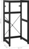 vidaXL Koupelnový rám na umyvadlo černý 40x38x83 cm železo Náhled obrázku produktu 8