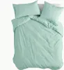 Basic Bettbezug Minze  135 x 200 cm 100% Baumwolle Produktbild-Vorschau 10