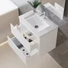 60 cm Badmöbel-Set Unterschrank mit dick Keramik waschtisch Produktbild-Vorschau 2