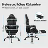 Diagrams and measurements of a gaming chair. Podgląd zdjęcia produktu