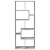 vidaXL Raumteiler-Bücherregal Grau Sonoma 67x25x161,5 cm Produktbild-Vorschau 5