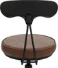 A close-up view of the back of a bar stool. Voir les images du produit