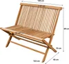 Teako Design Klappbank Alessandria Teak Massivholz 90x45x98 Produktbild-Vorschau 7
