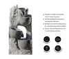 Dehner Gartenbrunnen Circ mit LED Beleuchtung, solarfähig, Produktbild-Vorschau 3