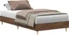 A bed frame with bedding, photographed against a white background. Produktbild-Vorschau