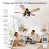 Ventilatore da soffitto Ø132 cm con luce e telecomando, Anteprima dell’immagine prodotto 2