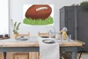 MuchoWow® Poster Eine Illustration eines Rugbyballs im Gras Produktbild-Vorschau 3
