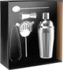 SEVICO Cocktail Shaker Edelstahl 5-teilig Set Zubehör Produktbild-Vorschau 1
